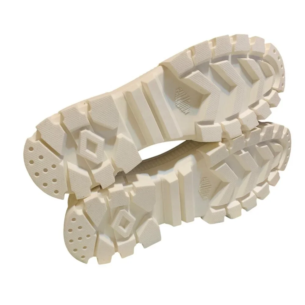 Palladium Revolt‎ Black White Platform Chunky Combat Lug Soles 7.5